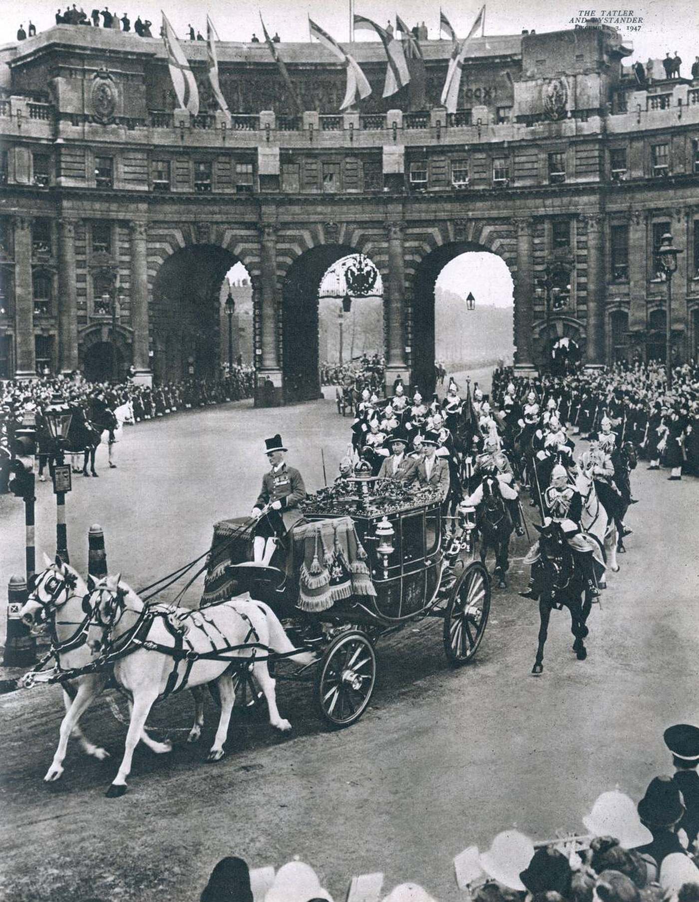 #18 Royal Wedding bridal procession, 1947.