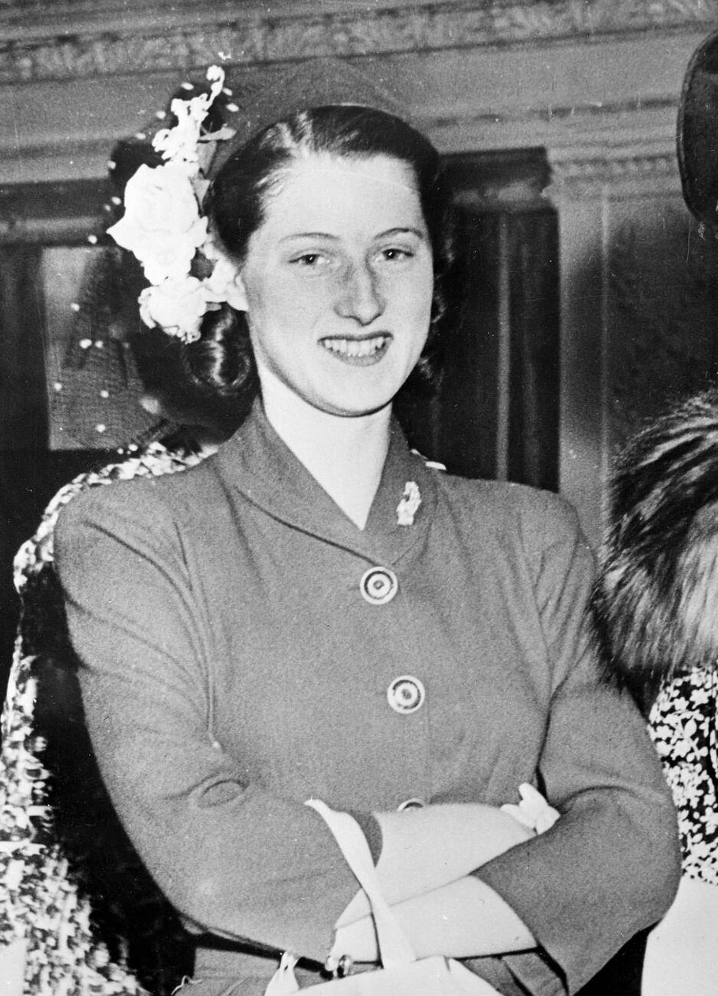 #22 Lady Mary Cambridge, a bridesmaid at the wedding of Princess Elizabeth and Prince Philip, 1947.