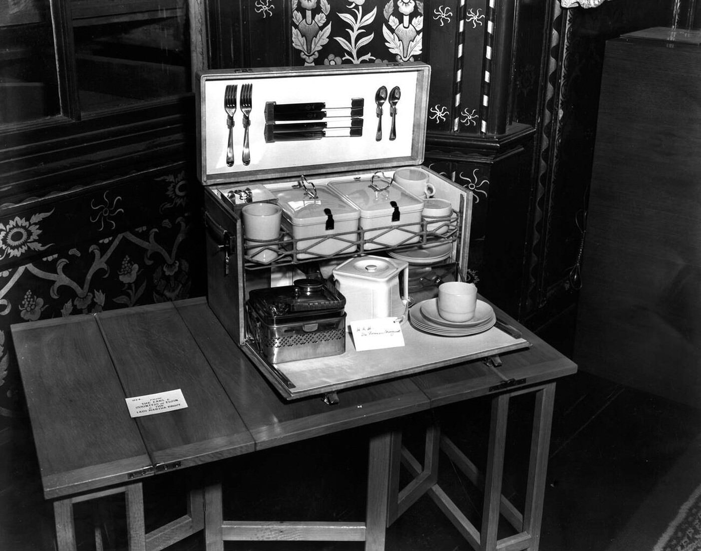 #26 Wedding presents of Princess Elizabeth and Lieutenant Philip Mountbatten on view at St James’s Palace, 1947.