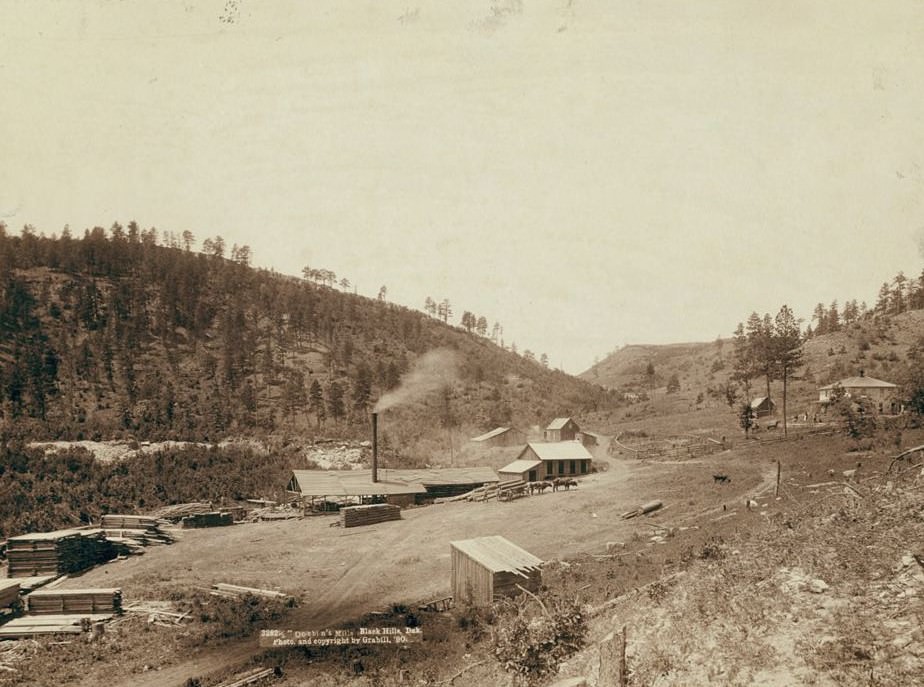 #13 Dobbin’s Mills, Black Hills, Dakota, 1890.