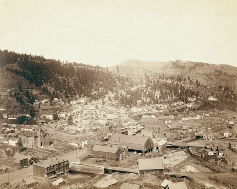 #105 Deadwood, South Dakota from McGovern Hill, 1888.