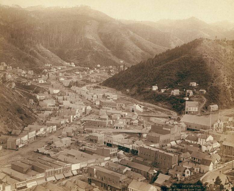 #106 Deadwood from Mt. Moriah, 1888.