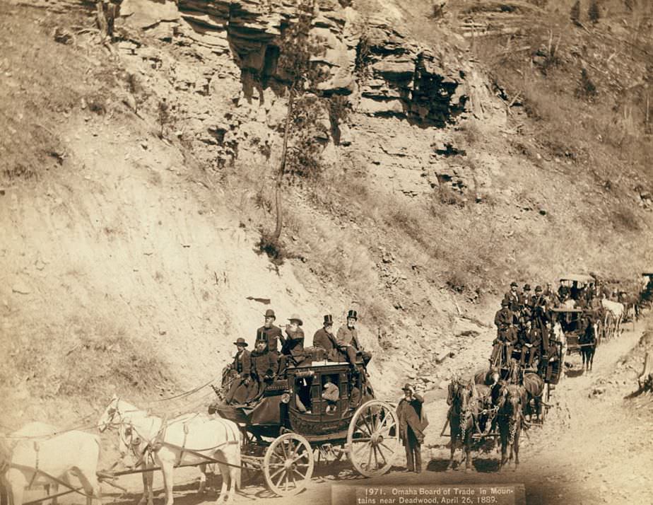 #126 Omaha Board of Trade in Mountains near Deadwood, 1889.