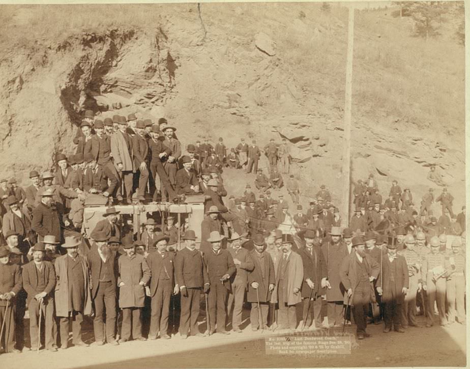 #131 Last trip of the famous Deadwood Coach, 1890.