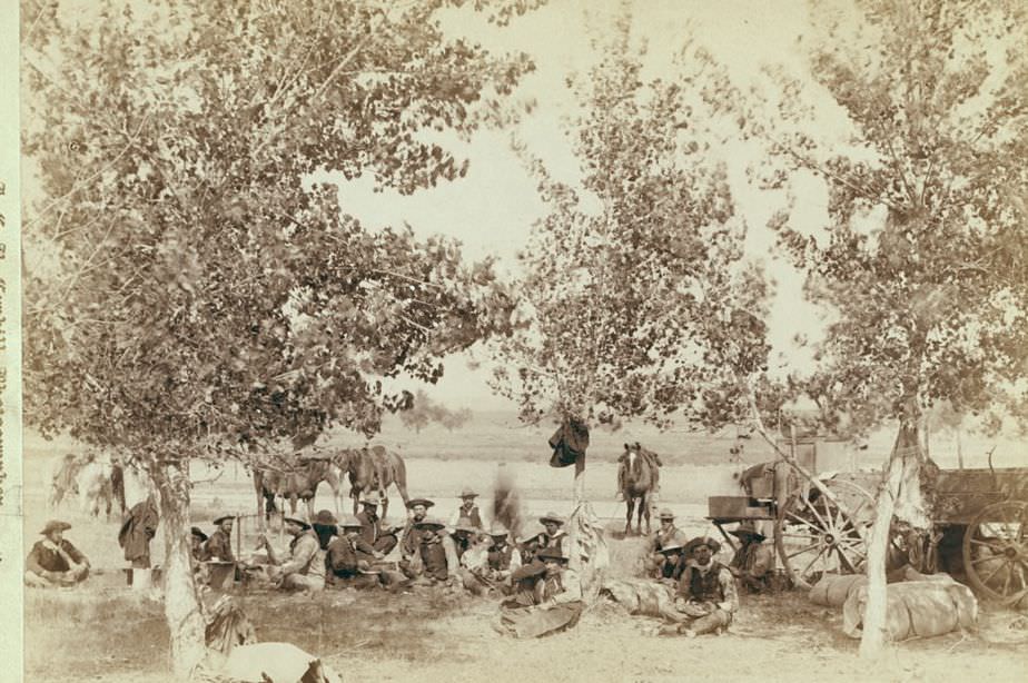 #23 Dinner scene, 1890s.