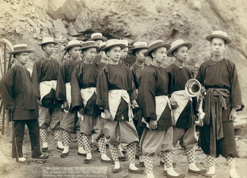 #47 The champion Chinese Hose Team of America at Deadwood, Dakota, 1888.