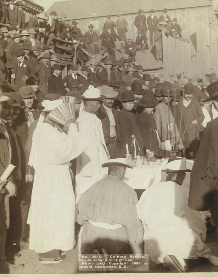 #49 Chinese burial service of High Lee, 1891.