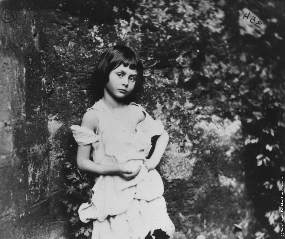 Alice Liddell, inspiration for Alice in “Alice in Wonderland,” 1858