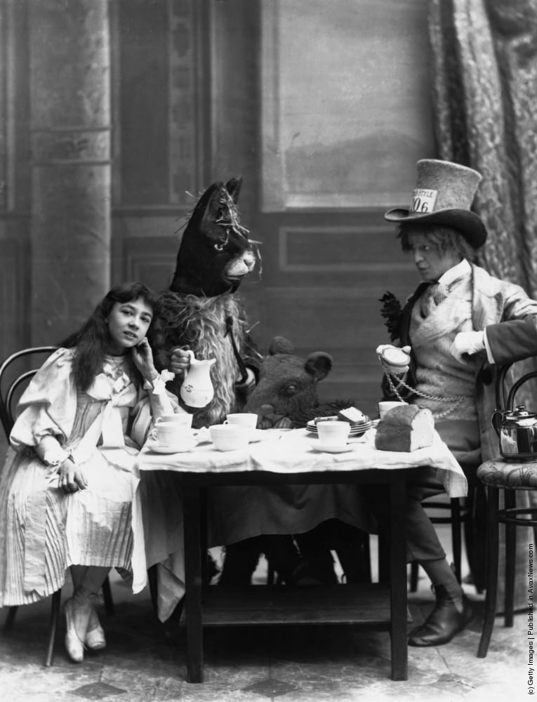 The Mad Hatter’s Tea Party from “Alice in Wonderland,” 1898