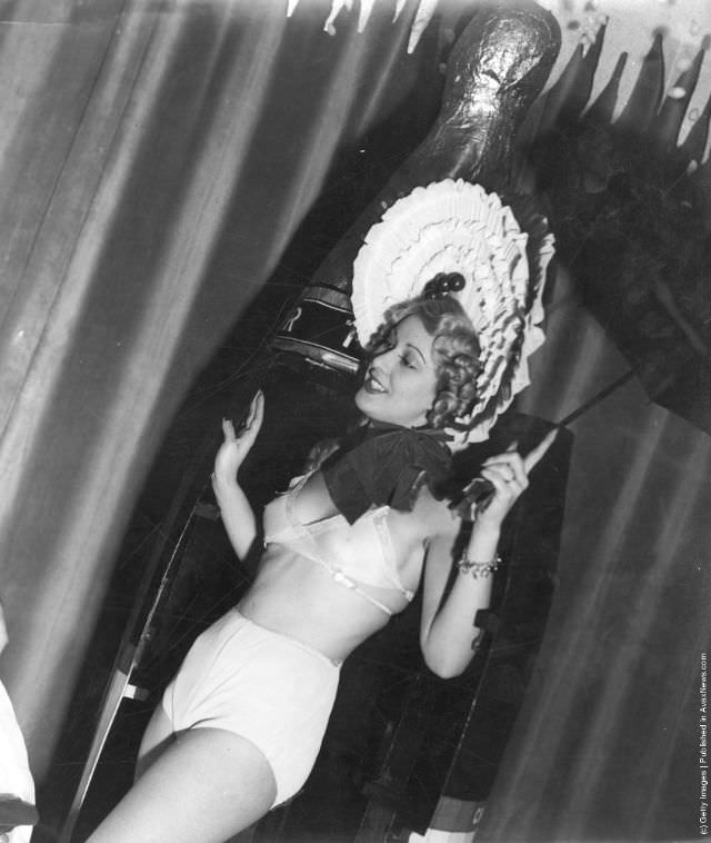 #13 Cabaret artiste Mary Barbour as the Spirit of the New Year, Grosvenor House, London, 1930.