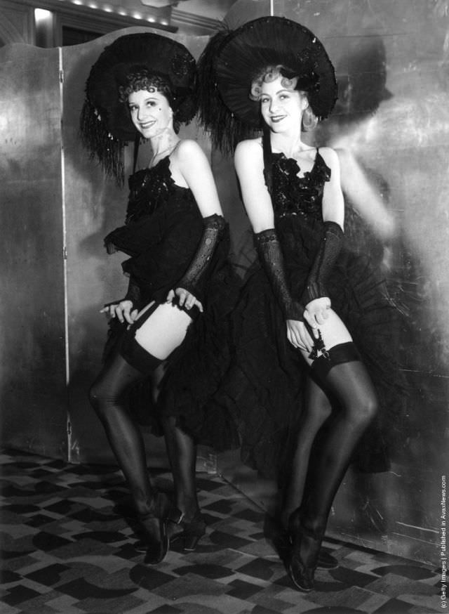 #14 Two Can-Can dancers, 1930.