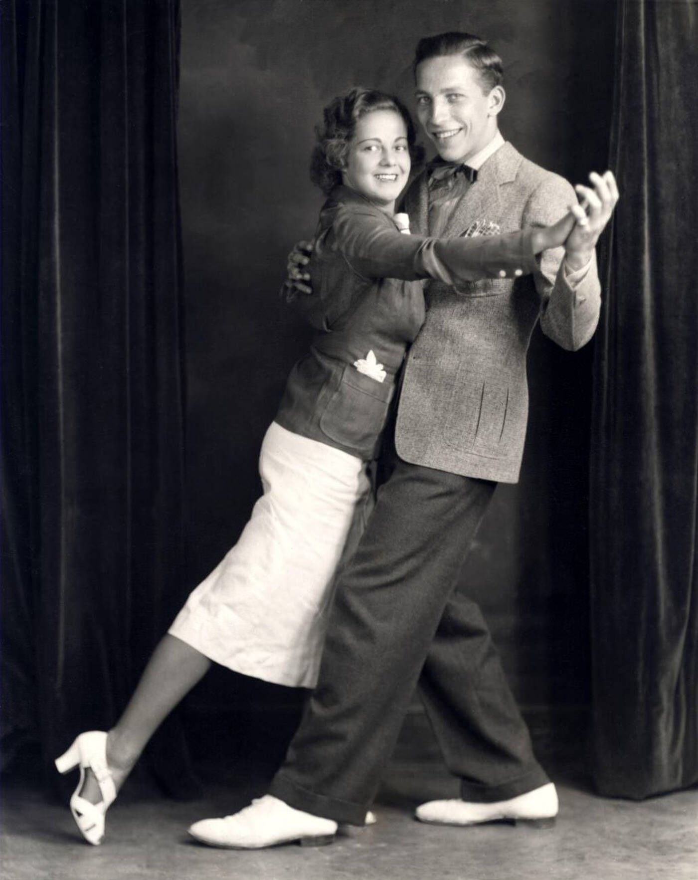 #37 Tango dancers Horace Nicolsburgh and Dixi Adel Roberto, New York, 1930s.