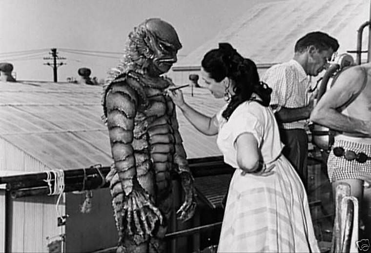 Behind the Scenes Photos from the Making of ‘Creature from the Black Lagoon’ 1954 Movies