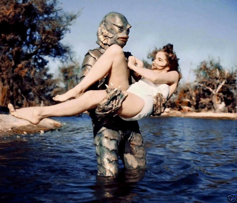 Behind the Scenes Photos from the Making of ‘Creature from the Black Lagoon’ 1954 Movies