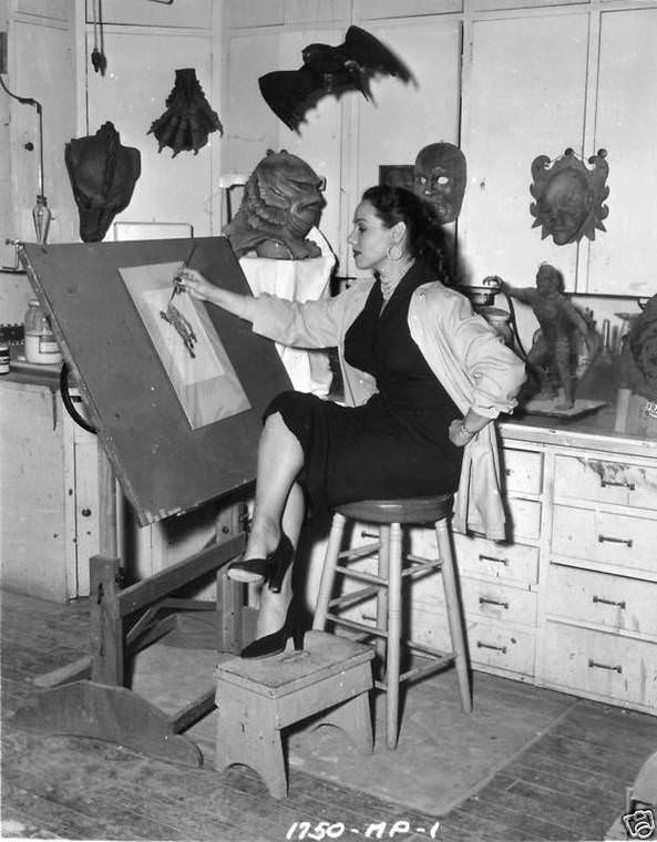 Behind the Scenes Photos from the Making of ‘Creature from the Black Lagoon’ 1954 Movies
