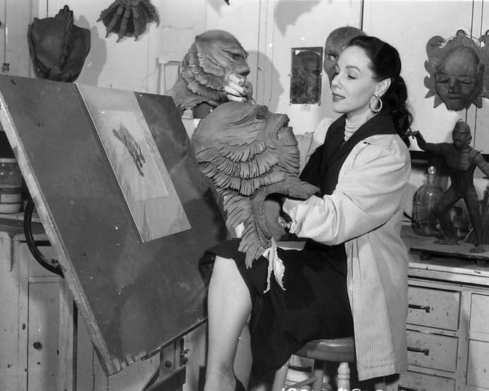 Behind the Scenes Photos from the Making of ‘Creature from the Black Lagoon’ 1954 Movies