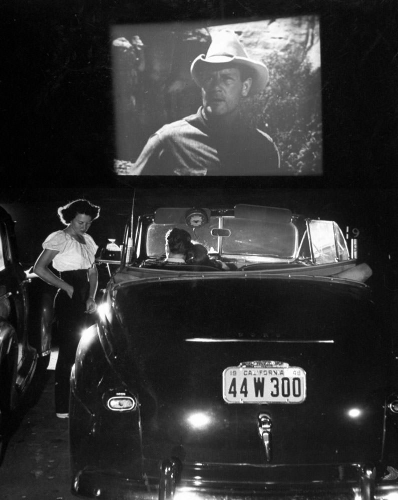 #15 A Joel McCrea movie at the Rancho Drive-in Theater, San Francisco, 1948