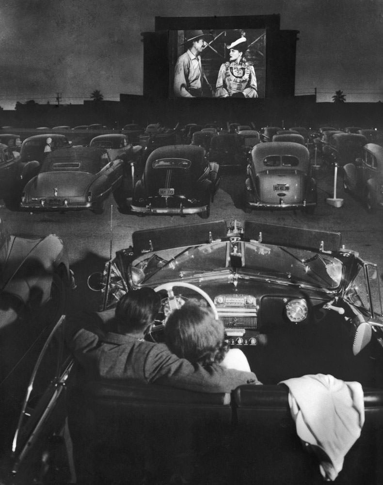 #6 Drive-in theater, Los Angeles, 1949