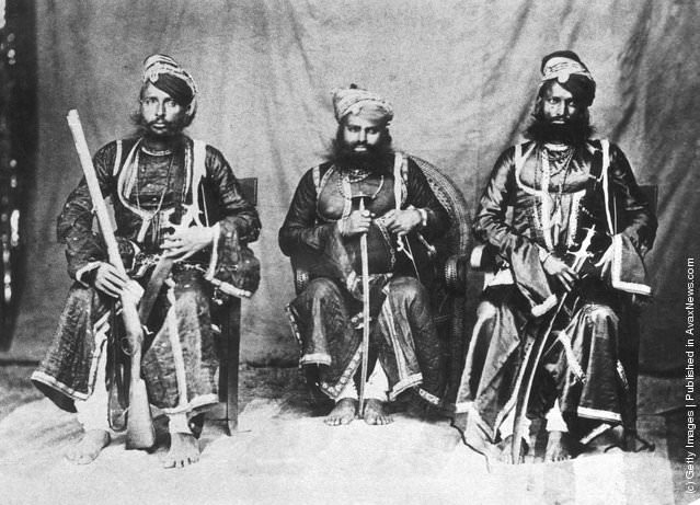 #12 Hindu Rajput warriors, 1857.