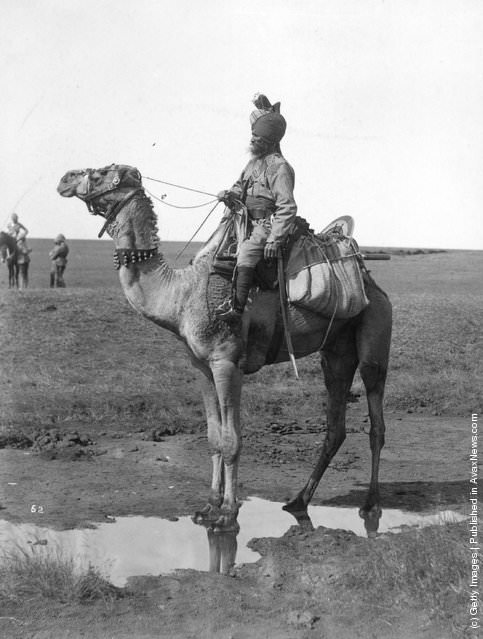 #13 An Indian soldier assisting the British during the Indian Mutiny, 1850s.