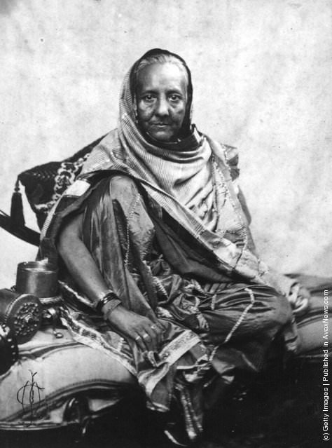 #2 Begum Zenat Mahat, wife of the Shah of Delhi, exiled to Rangoon after the Indian Rebellion, 1857.