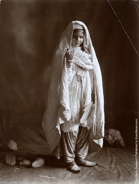 #5 A young Pathan woman, 1865.