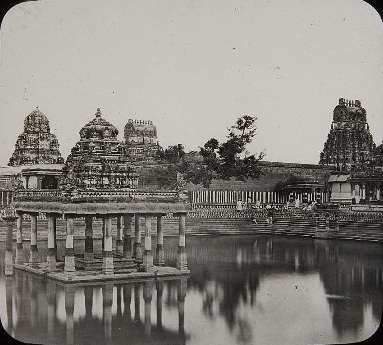 #50 Kanchipuram Temple, India, 1890s.