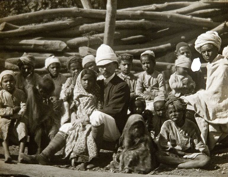 #60 Preaching to Children, India, 1890s.
