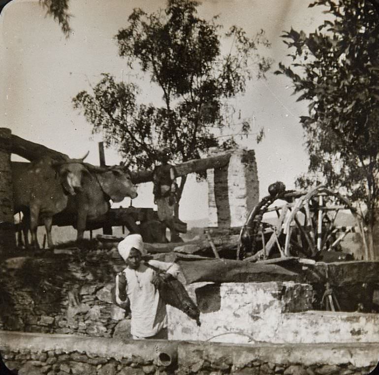 #69 Water Mill, India, 1890s.