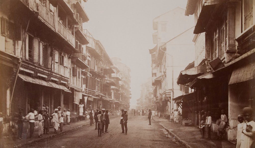 #88 Borah Bazaar Street, Bombay, 1870s.