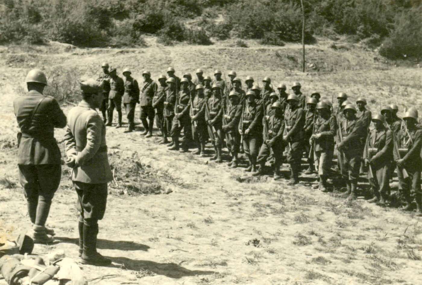 #59 Italian Army troops in Albania, 1940s. [Factually Corrected] The caption lacked specifics; the year is an approximation based on the Albanian campaign.