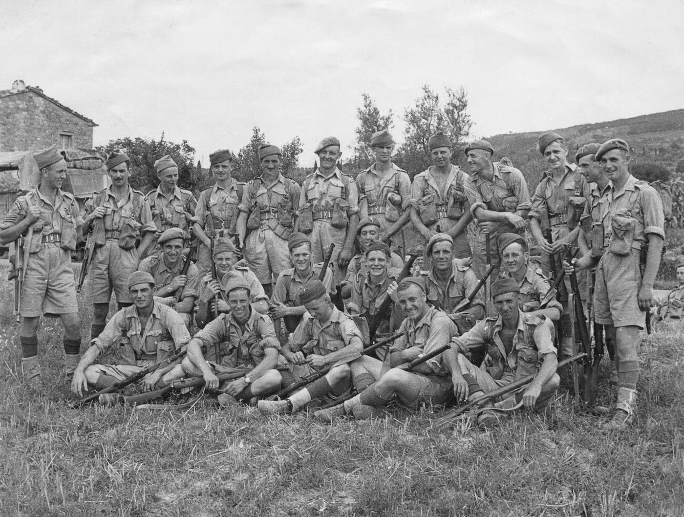#69 NCOs of No. 1 Rifle Company, 3rd Battalion Welsh Guards, near Cortona, 1944.