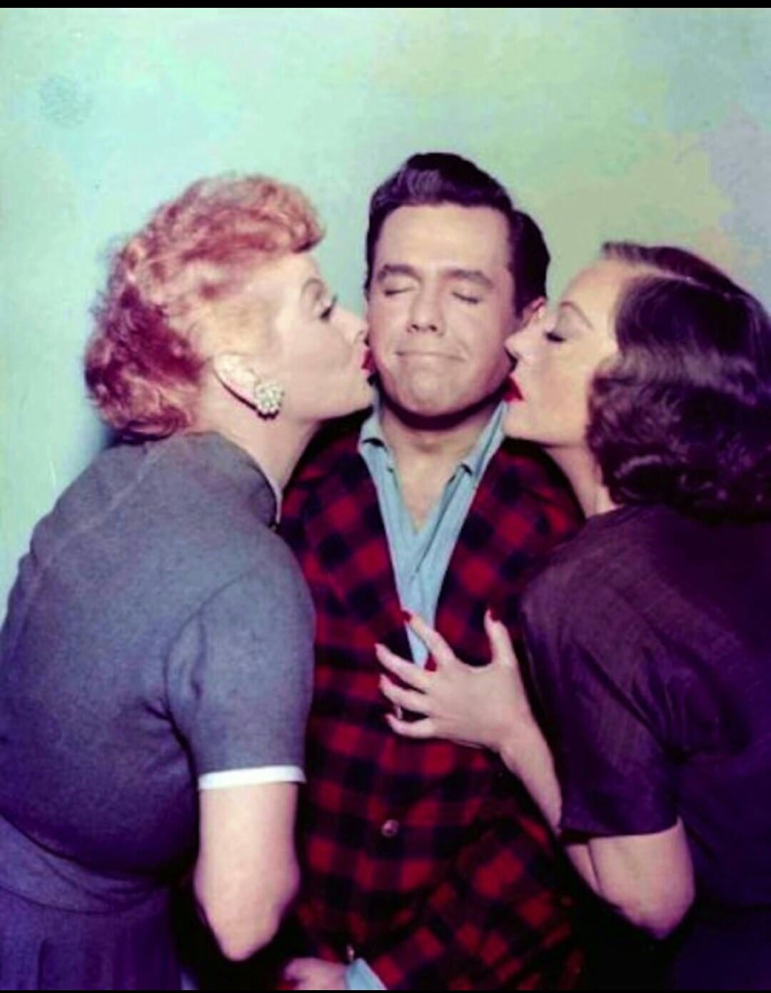 Lucille Ball, Desi Arnaz, and Tallulah Bankhead in “The Celebrity Next Door,” ‘ I Love Lucy’ , 1957.