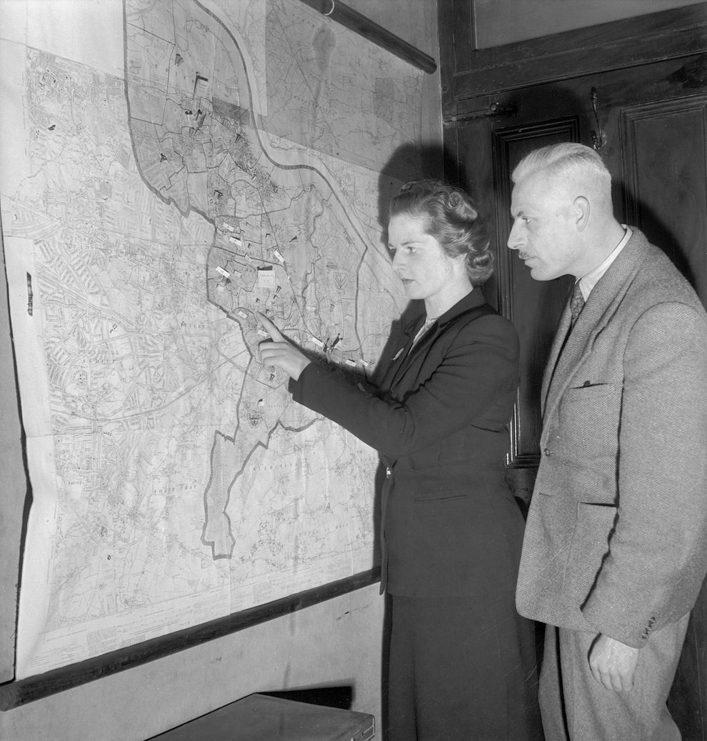 #4 Aged 25. Planning her election campaign for Dartford, Kent.