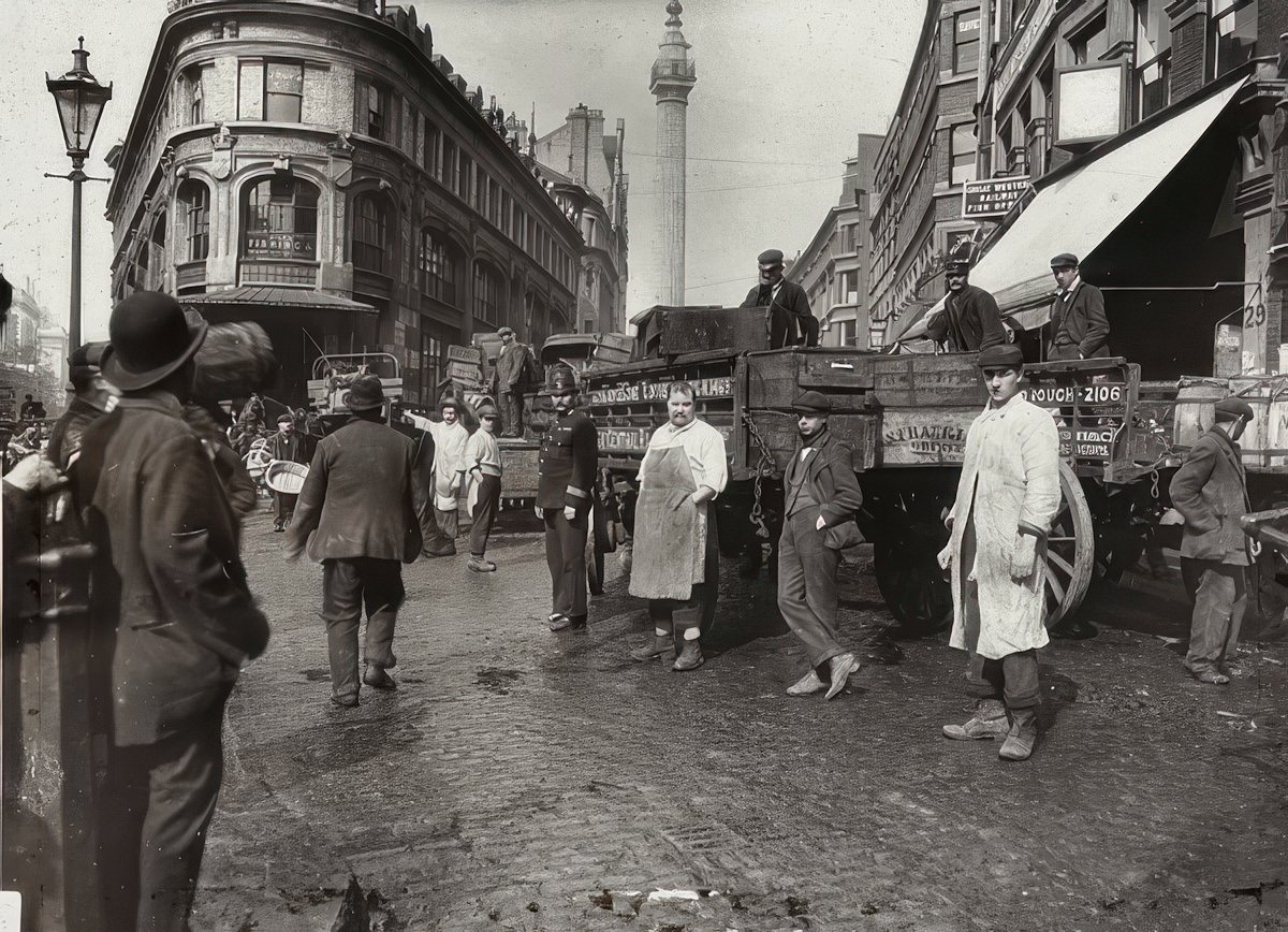 #1 Billingsgate Market, 1910