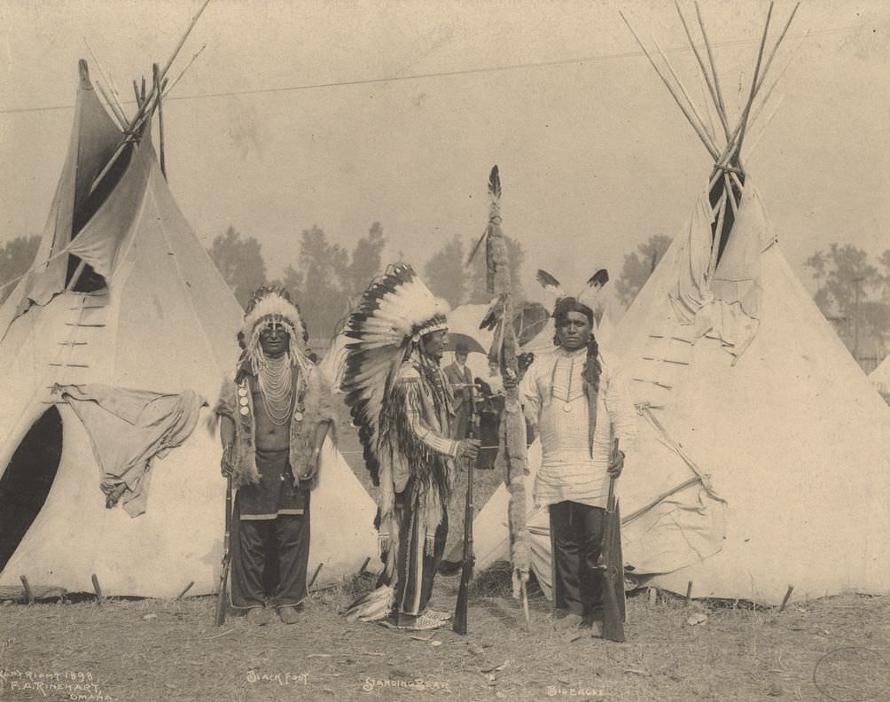 #49 Black Foot, Standing Bear, Big Eagle, Sioux.