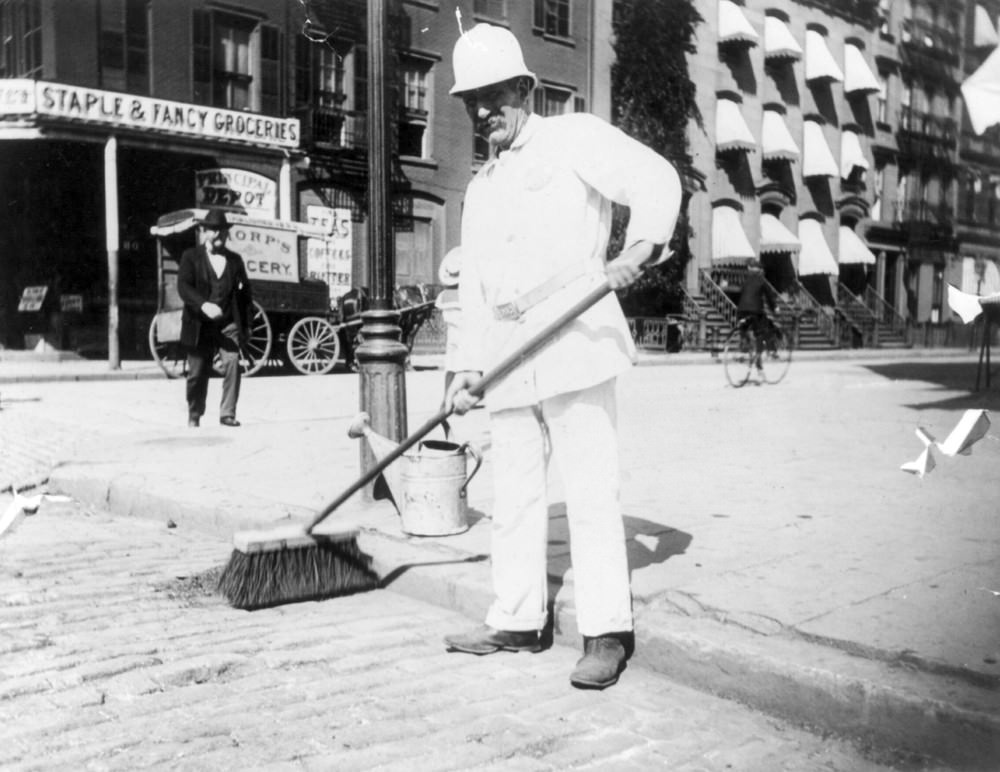 #3 Street cleaner, New York City, 1896.