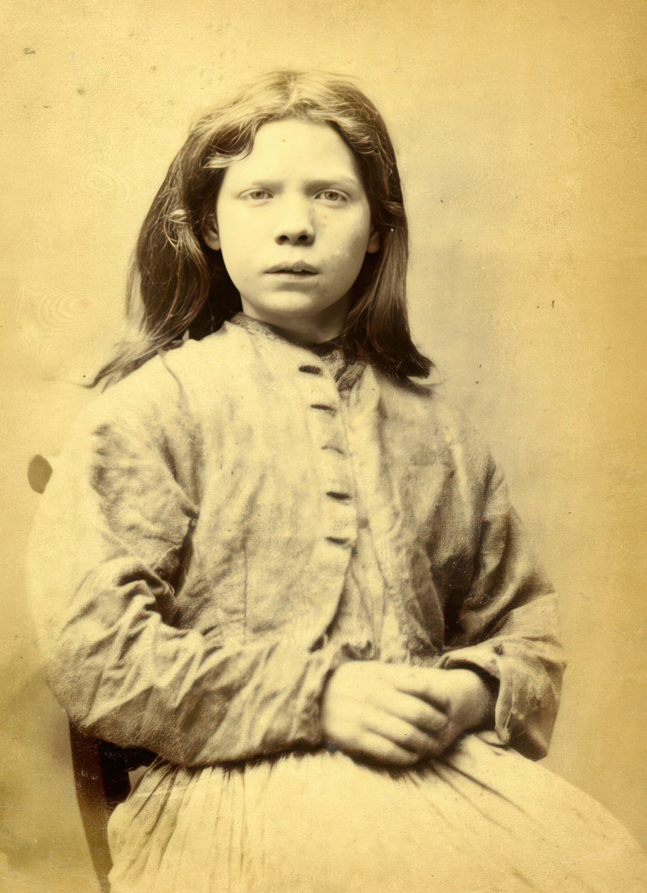 #23 Mary Catherine Docherty was sentenced to seven days of hard labor after being convicted of stealing iron. Her three accomplices, Mary Hinnigan, Ellen Woodman, and Rosanna Watson, were given the same punishment.
