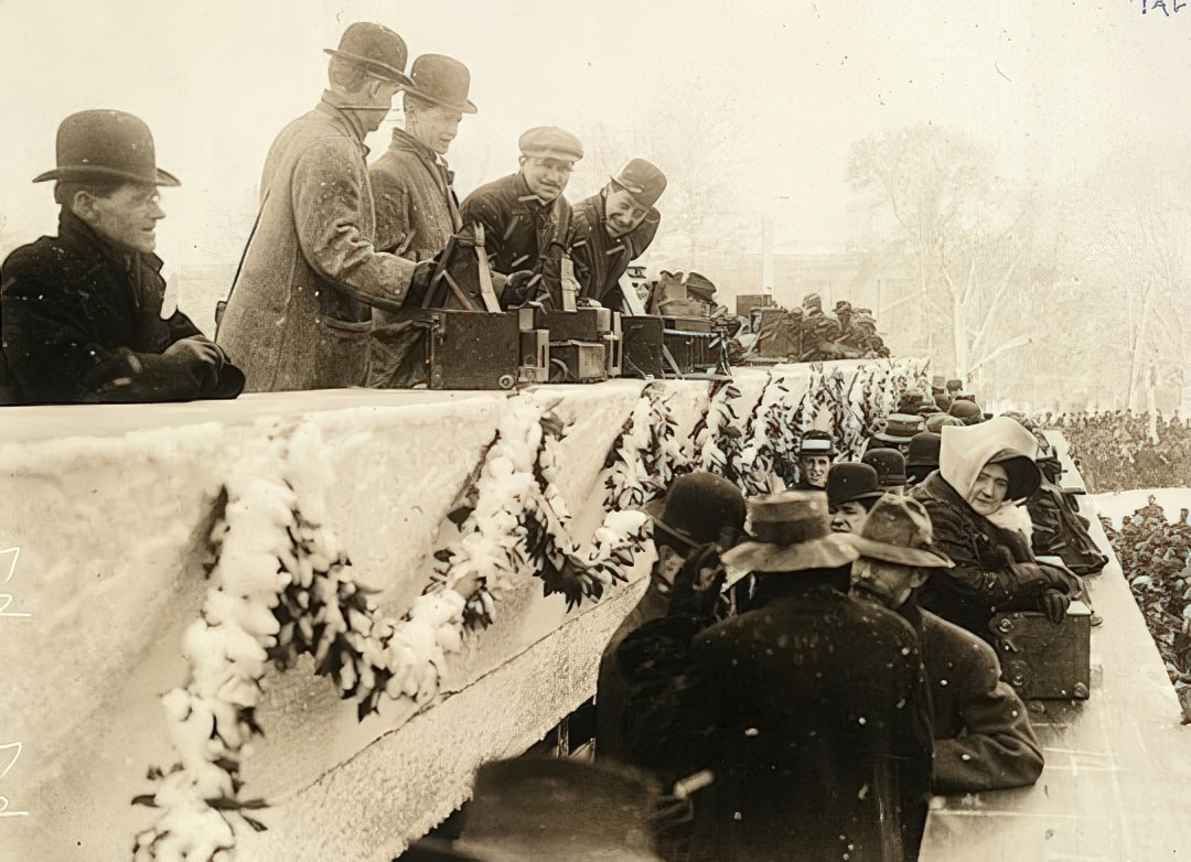Photographers at President Taft’s inauguration, March 4, 1909