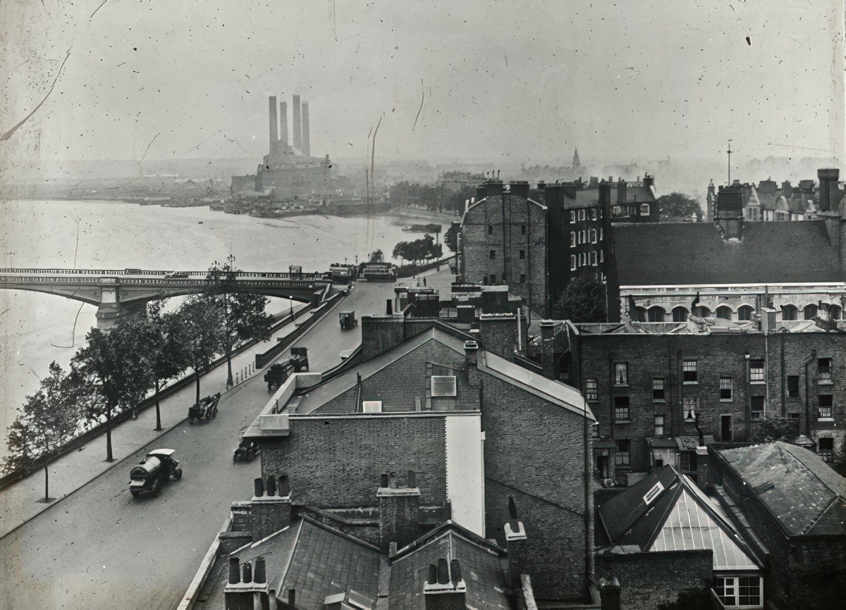 #5 Lots Road and Battersea Bridge, 1910s