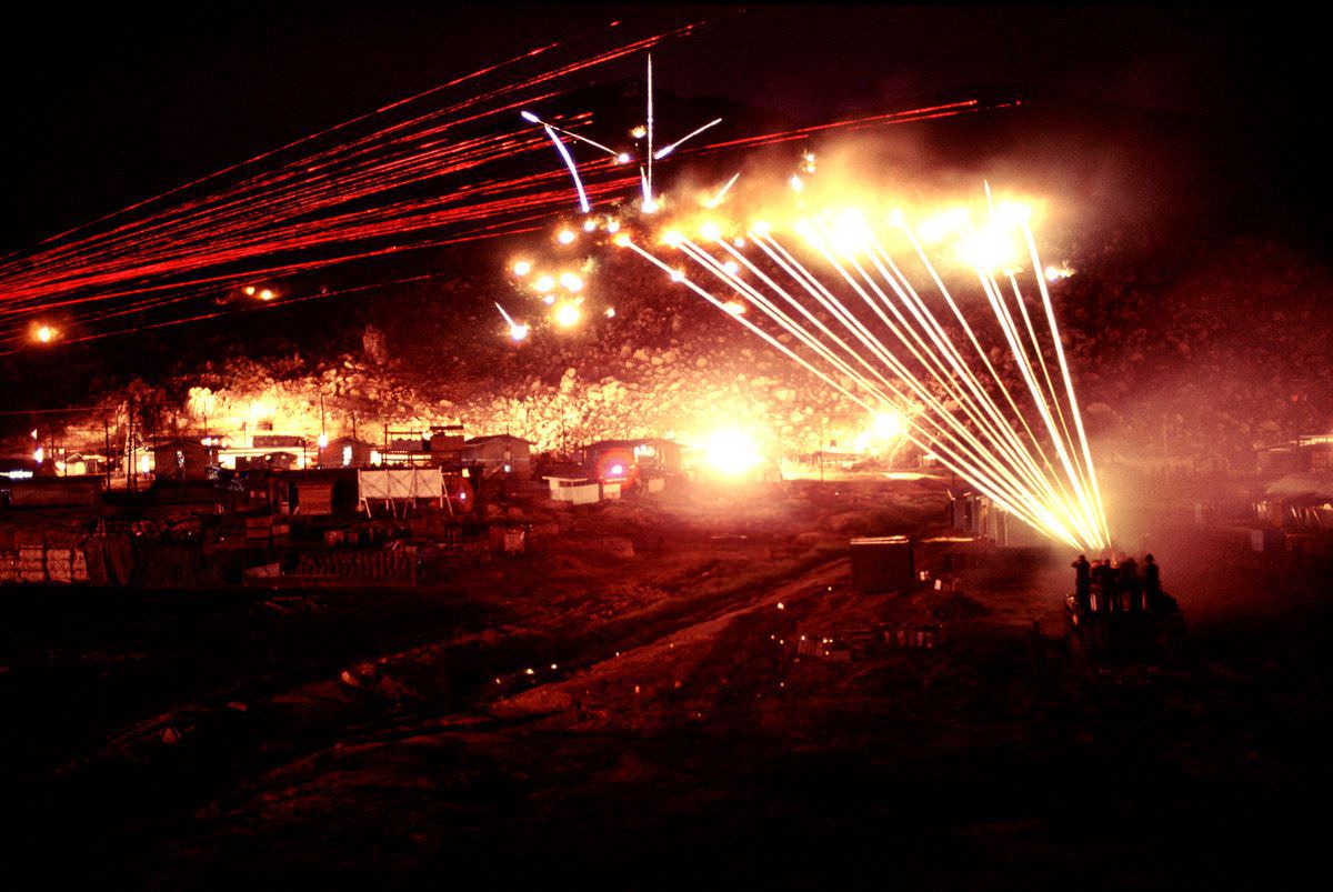 #5 M60 machine guns join the .50-caliber fire.