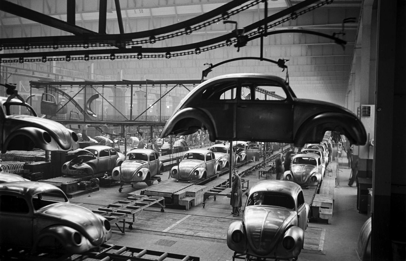 #4 Scene at Volkswagen’s main plant, Wolfsburg, Germany, July 1951.