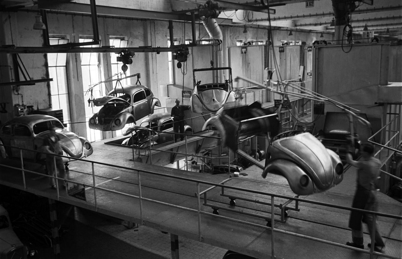A Look Inside the Volkswagen’s Main Plant in Wolfsburg, Germany in 1951 Vehicles &; Transportation