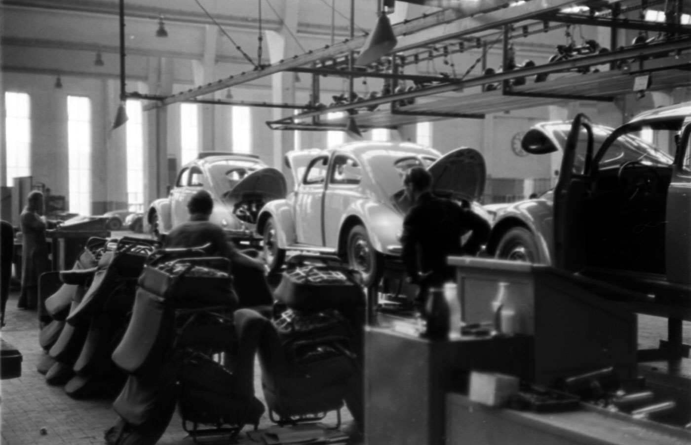 A Look Inside the Volkswagen’s Main Plant in Wolfsburg, Germany in 1951 Vehicles &; Transportation