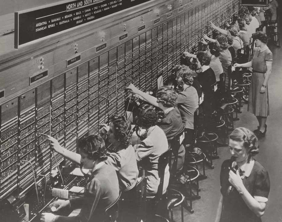#11 Women working at a Bell System switchboard