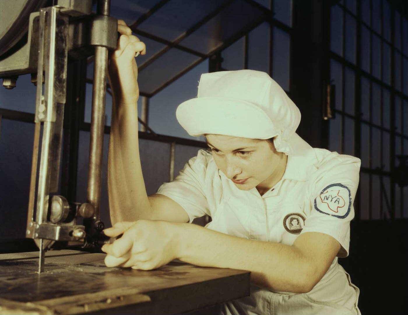 #160 Mildred Webb at Naval Air Base, World War II