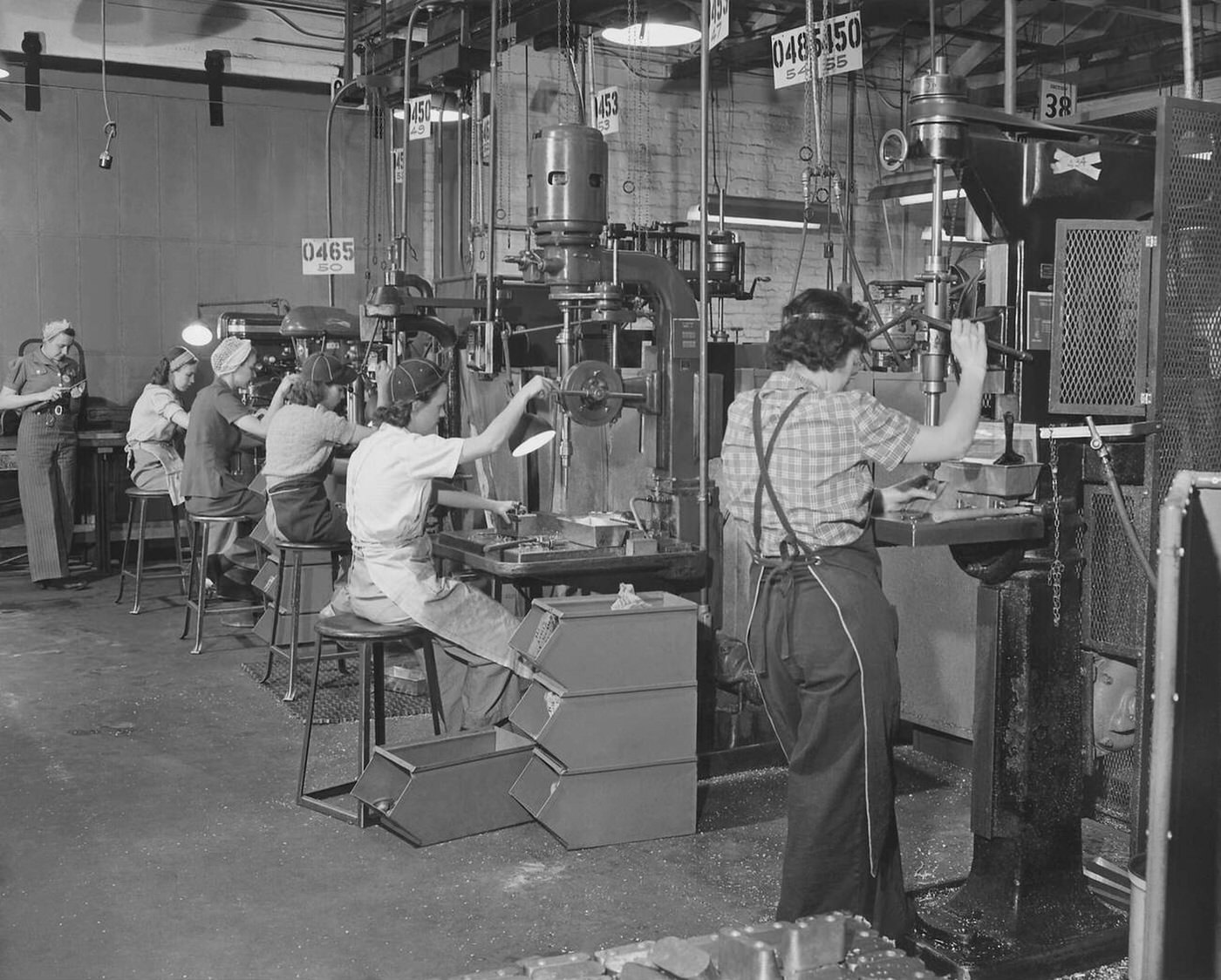 #178 Women drill press operators, 1942