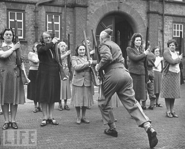 #31 Women training with rifles, World War II