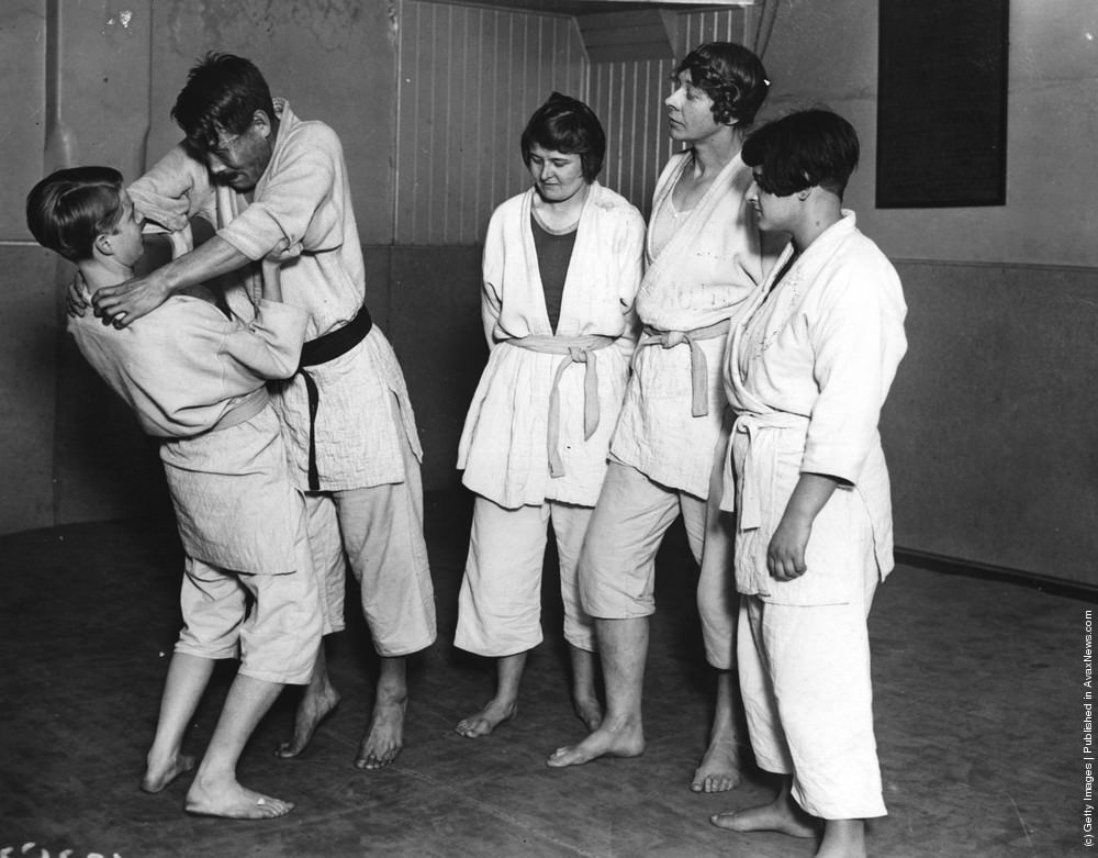 #8 Students in a Ju Jitsu class, 1920s