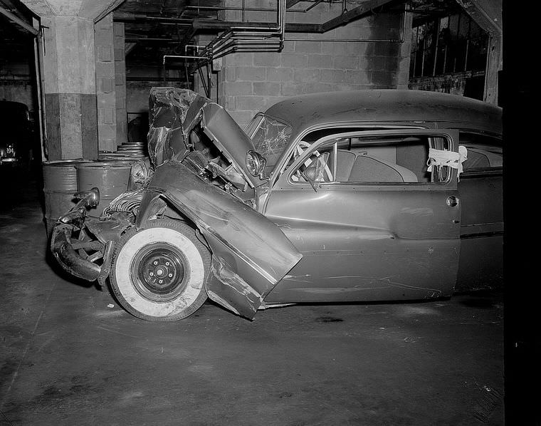 Driving Dangers: Vintage photos of Car Accidents in the 1940s Vehicles &; Transportation